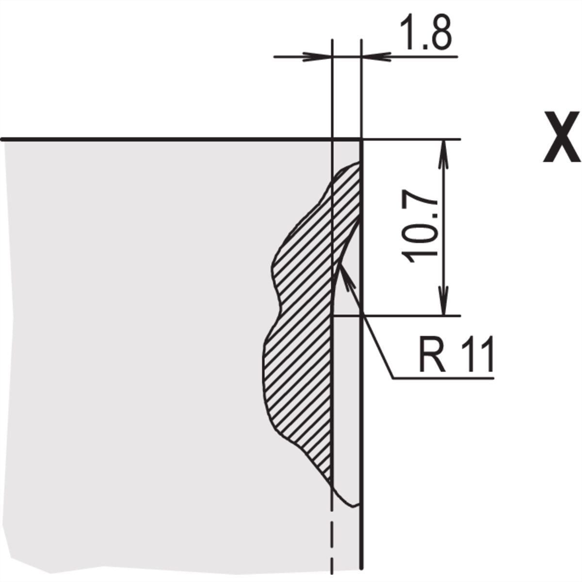 SCHROFF Face avant, plate, Refrofit Shielding, D-Sub Cutout, 3 U, 4 HP, 2 x 15 broches, 2,5 mm, alu, anodisé avant, conducteur arrière
