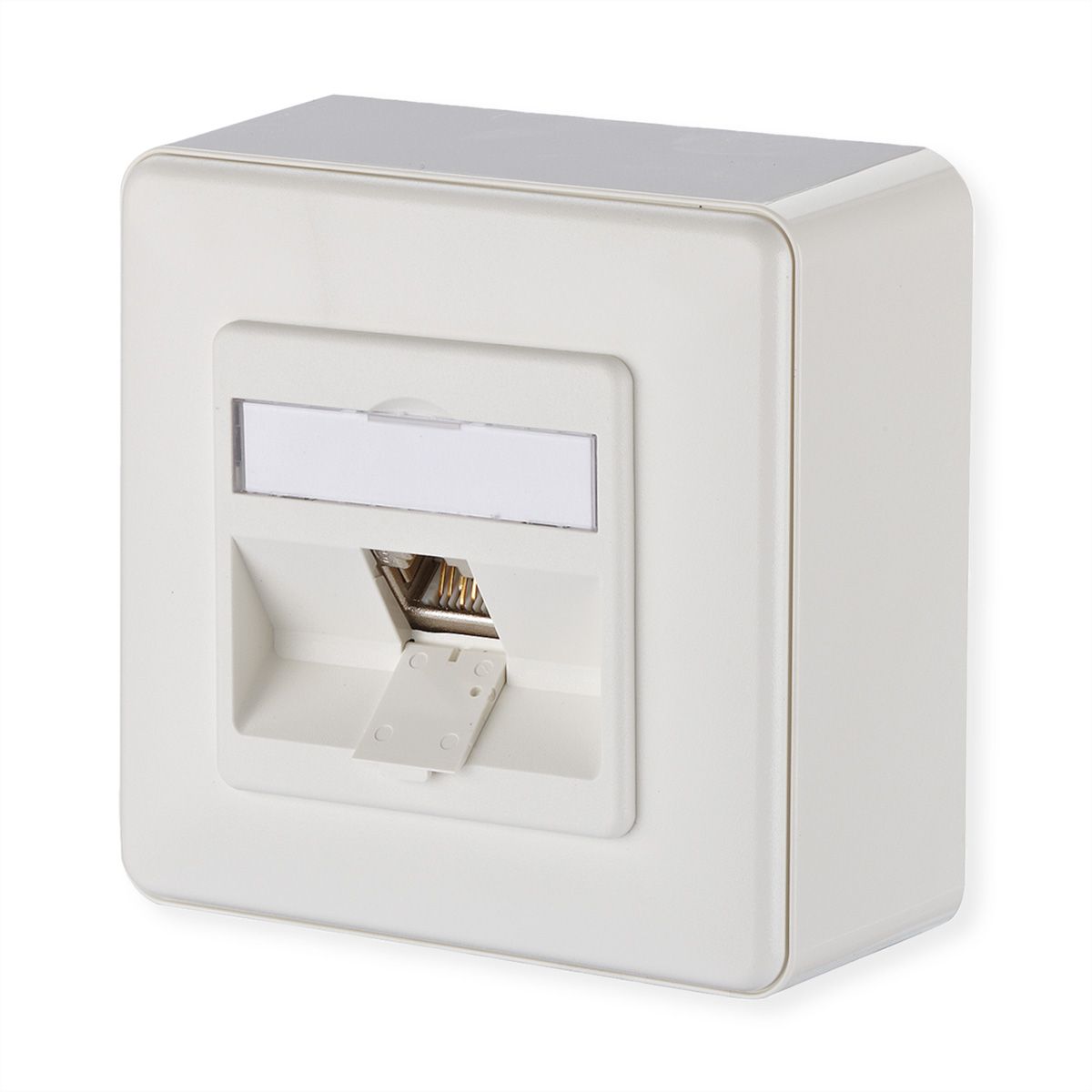 METZ CONNECT E-DAT modul 1 Port AP Cat.6A, reinweiß