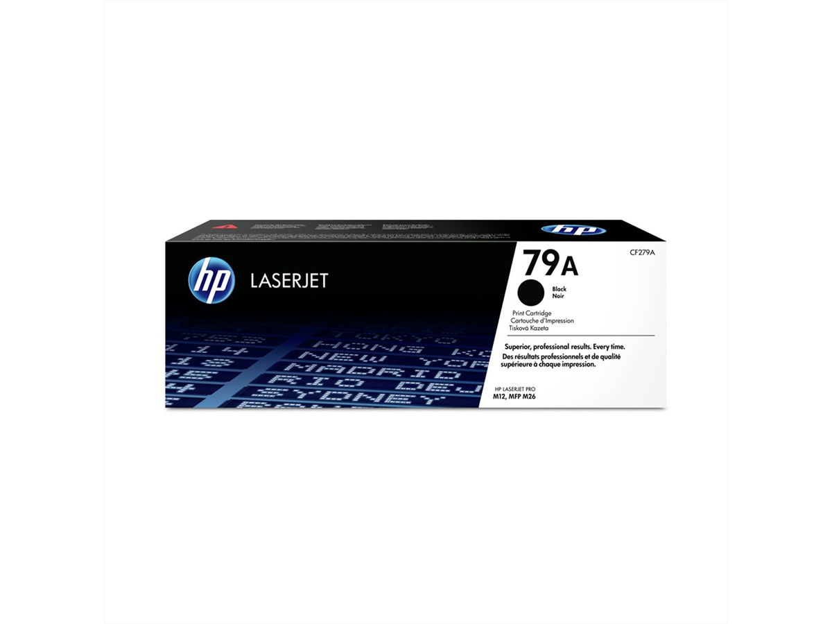 HP CF279A, Toner noir, Nr. 79A, 1.000 pages pour HP LJ Pro M12a, MFP M26a