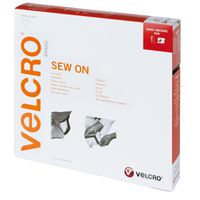 VELCRO® Crochets & velours 20mmx10m noir, bande à coudre