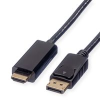 ROLINE Câble DisplayPort DP - UHDTV, M/M, noir, 1 m