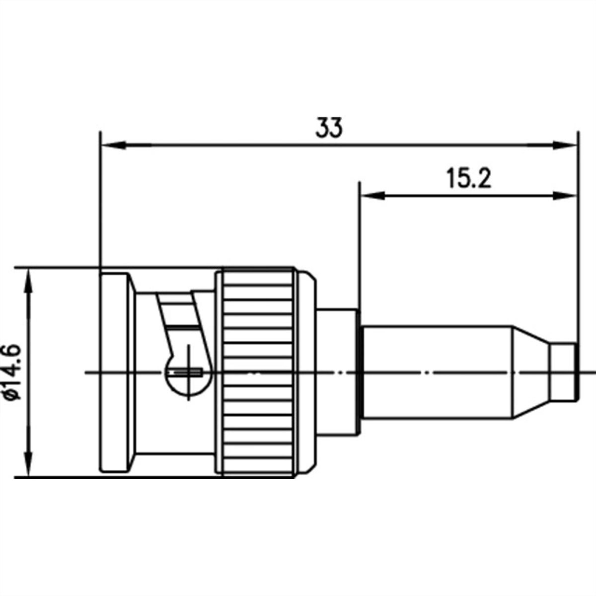 TELEGÄRTNER Connecteur à sertir BNC 75 Ohm pour RG-179B/U