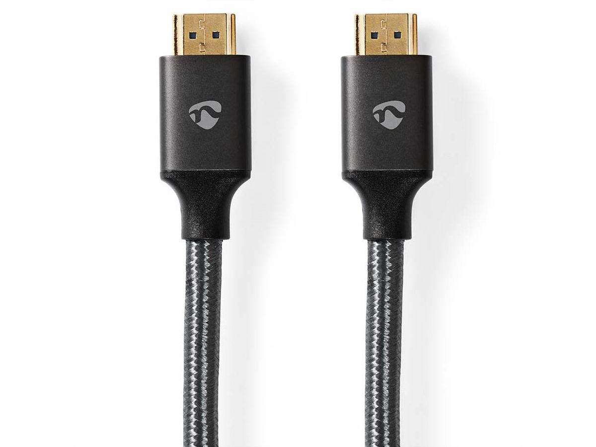 Nedis Câble HDMI 8K avec, M/M, gris, 2m