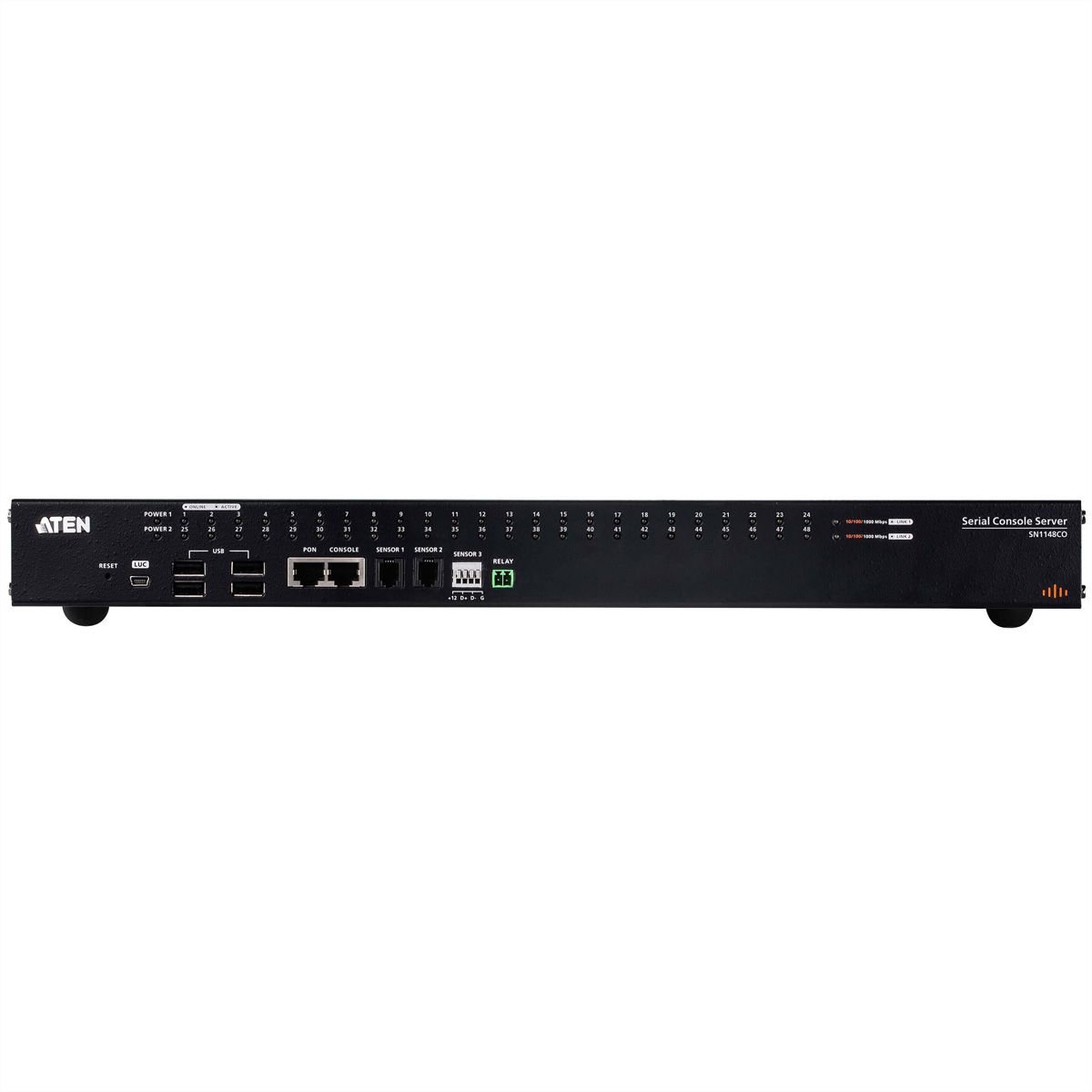 ATEN SN1148CO 48-Port Serieller Konsolen Server mit Dual Power