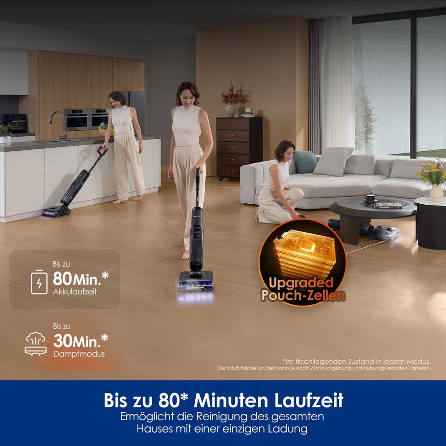 Tineco FLOOR ONE S7 Stretch Steam Plus , Nass-Trockensauger