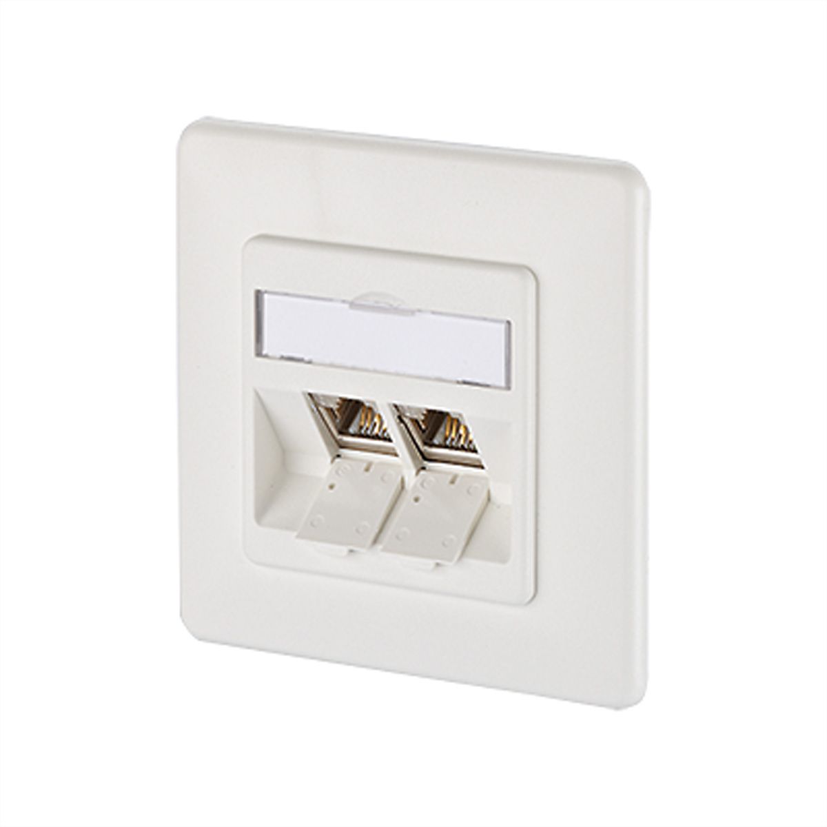 BTR Prise encastrable BC module 2 ports E-DAT, Cat.6 (Classe E)