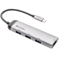 Verbatim USB-C Hub, 4x USB-A