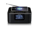 Lenco radio-réveil CR-650, DAB+, noir, BT et fonction de charge sans fil, noir