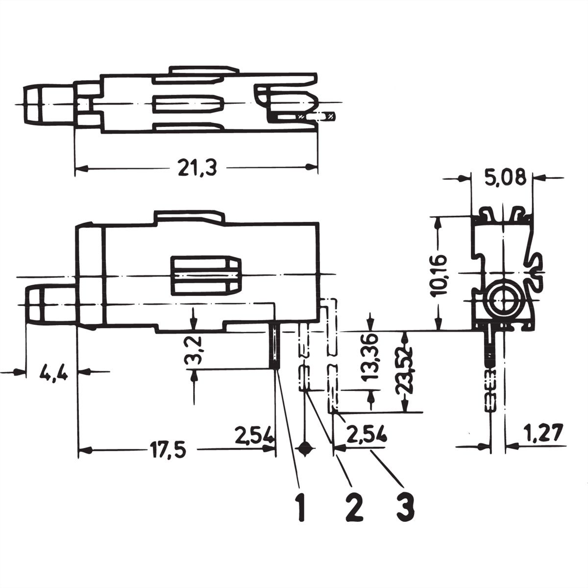 SCHROFF Prüfbuchse x 2 mm - PRUEFBUCHSE 2 1.EBENE