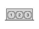 SCHROFF Boîtier d'unité de ventilation 19", 1 U pour 3 ventilateurs, 25 mm