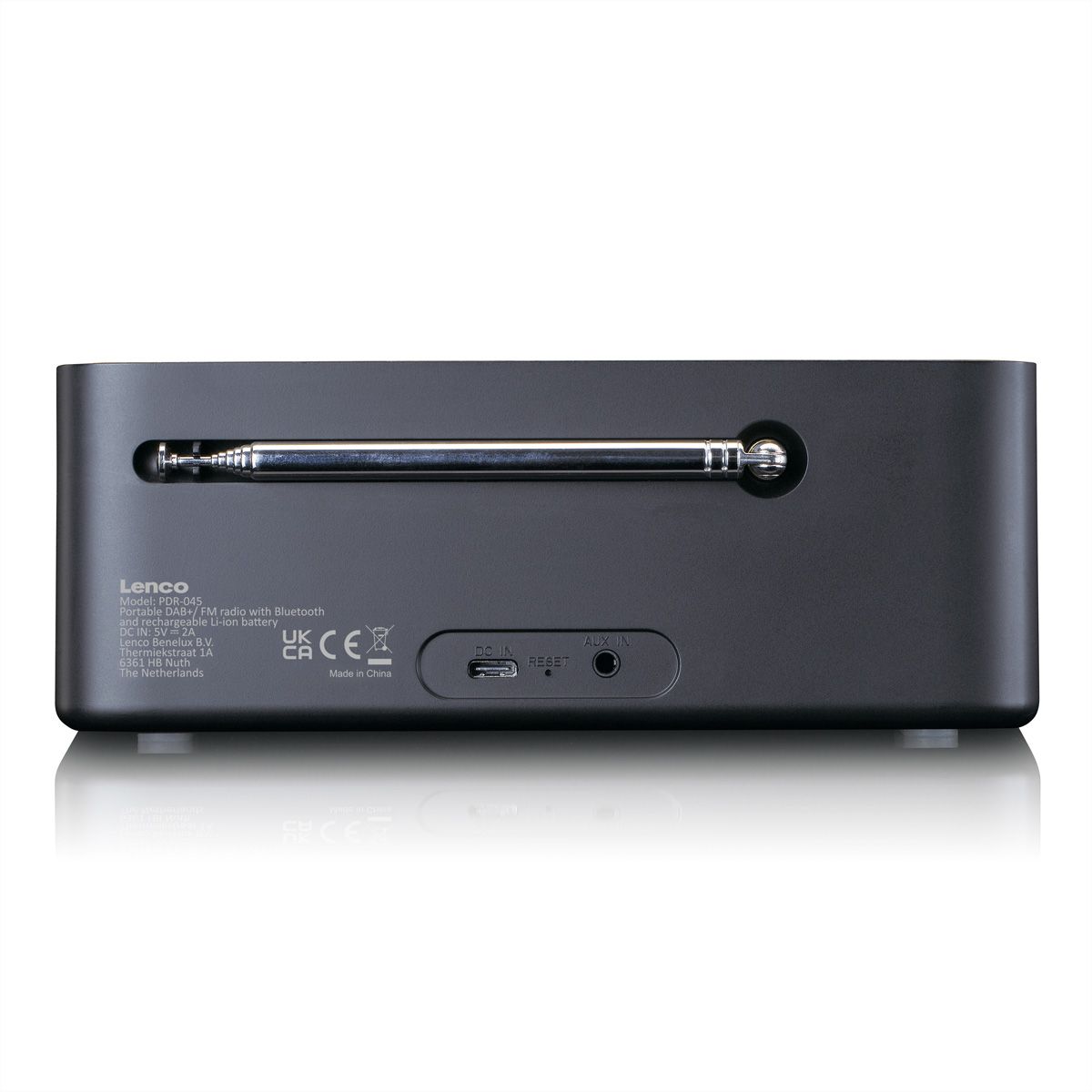Lenco DAB+ Radio PDR-045BK , noir