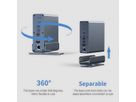 VALUE Station d'accueil USB type C 16 en 1, HDMI/DP 4K60, Gigabit Ethernet, USB-A, USB-C, PD, SD/microSD, Audio