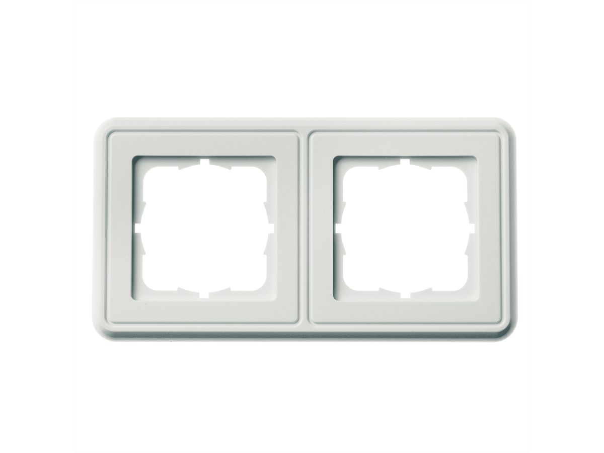 TELEGÄRTNER Cache double 151x80mm blanc alpin, G