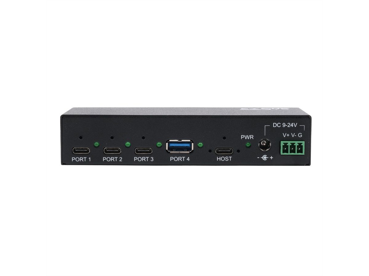 EXSYS EX-12293HMS 4 Port USB 3.2 Metall HUB 3x C- und 1x A-Anschlüsse
