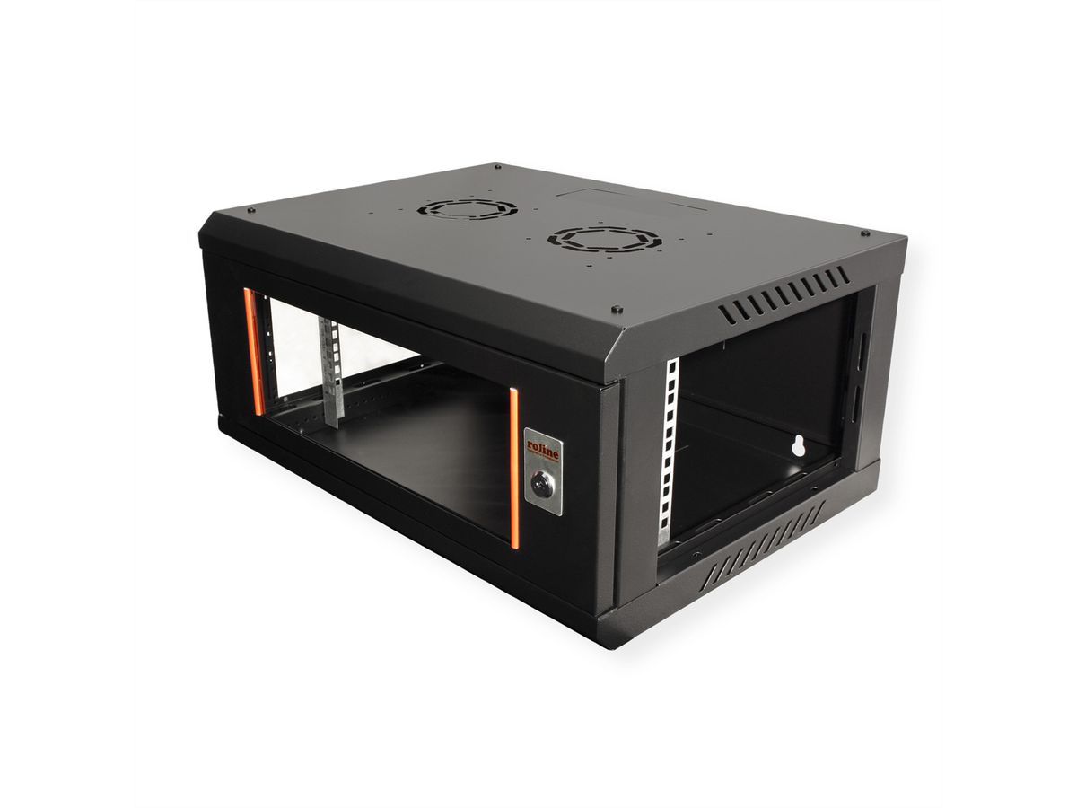 ROLINE 19" Boîtier mural Basic Plus 4U, 600x450 LxP noir