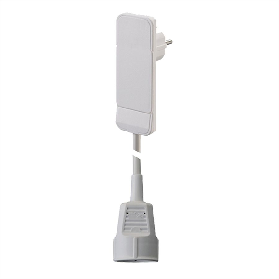 BACHMANN Flat Plug CEE7/7 weiss, 1,5m CEE7/3