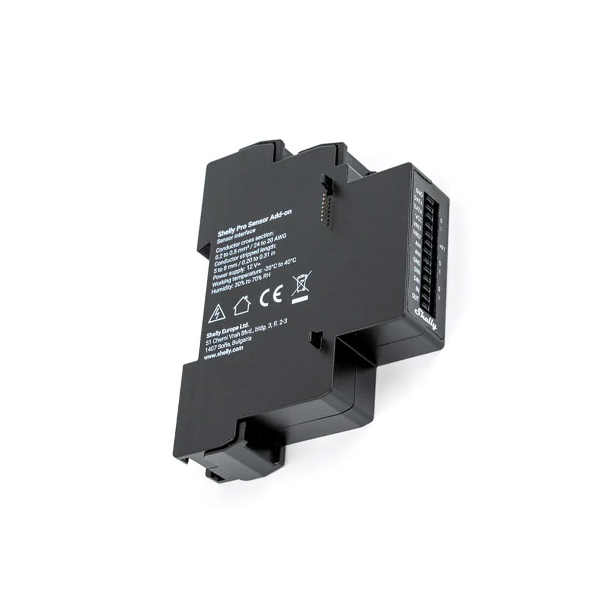 Shelly module complémentaire Pro Sensor,  noir