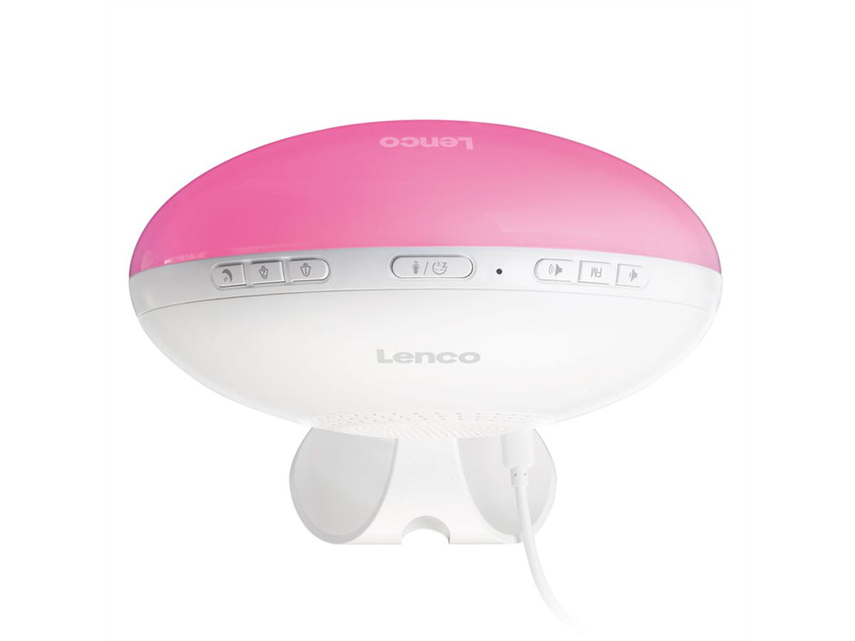 Lenco Radio Wecker CRW-110WH weiss, gesteuerte Aufwachfunktion