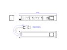 BACHMANN CONI 4xUTE 1xUSB A/C 22W 1xCM 0,2m GST18 RAL9010