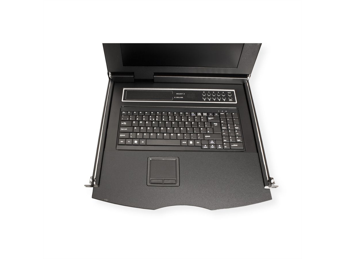 VALUE 19"-KVM-Switch, 8-Port, 43 cm (17") TFT (4:3), VGA, USB, CH-Layout