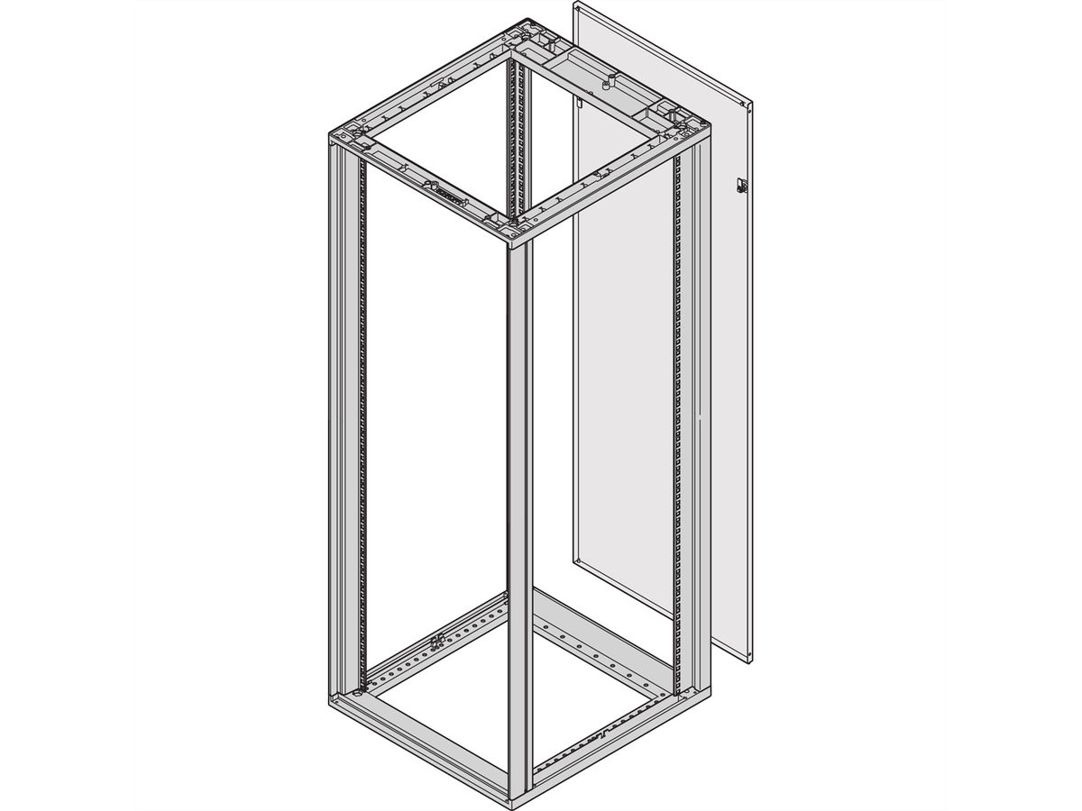 SCHROFF Rückwand - RUECKWAND 9HE 553B RAL7035