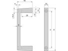 Poignée avant MultipacPRO SCHROFF, en une pièce, largeur 10 mm, 3 U