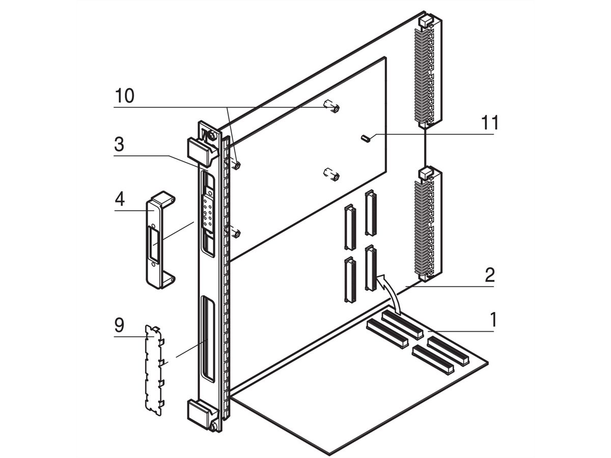 SCHROFF Abstandhalter zur Montage der PMC Mezzanine-Karten - ABSTANDHALTER GEW.B M2,5X10