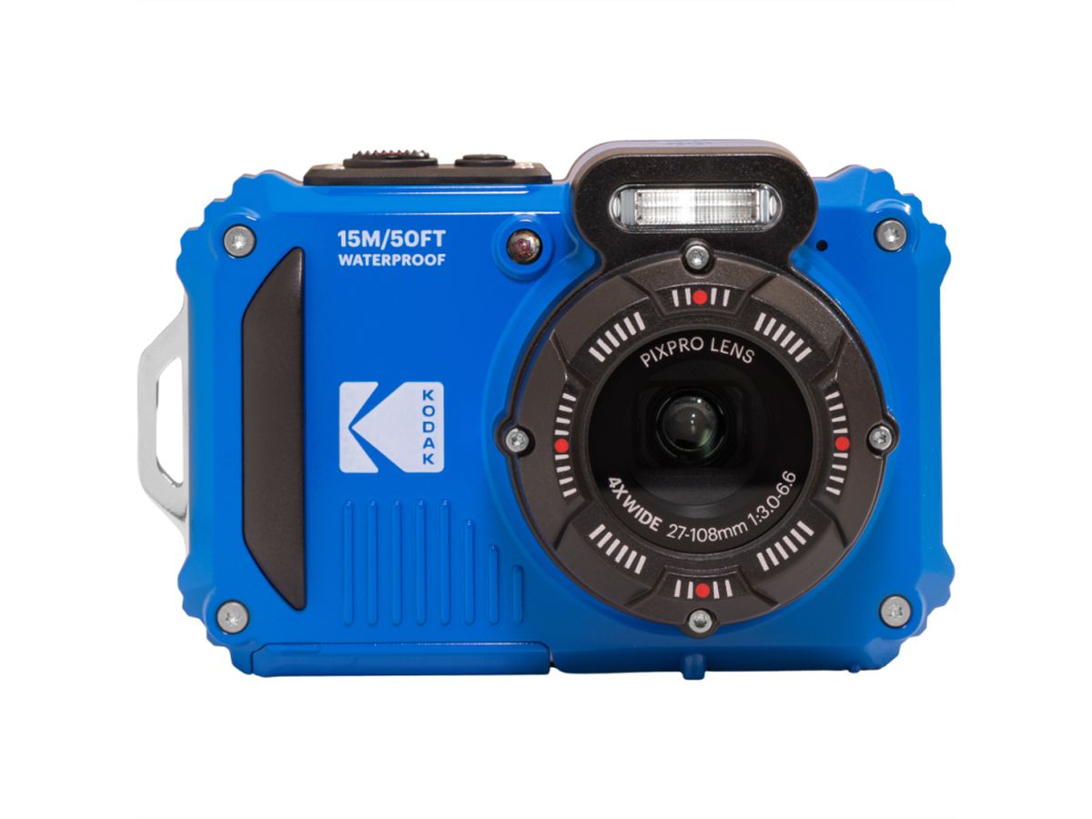 Appareil photo sous-marin Kodak WPZ2BL Bundle, inkl. 2ème batterie + carte SD micro 16Go