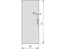 SCHROFF Stahltür 180°-Öffnungswinkel - TUER STAHL 34HE 600B 180GRAD