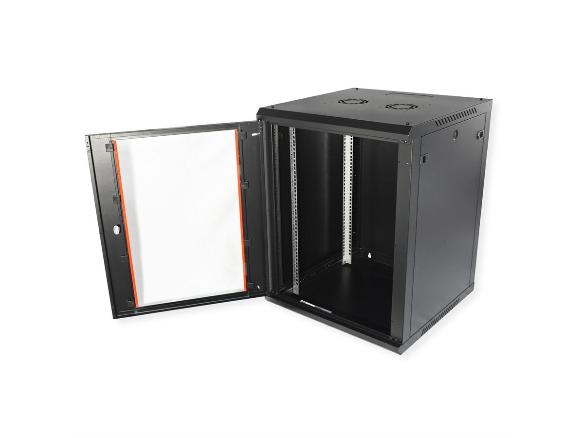 ROLINE 19" Boîtier mural Basic Plus 15U, 600x600 LxP noir