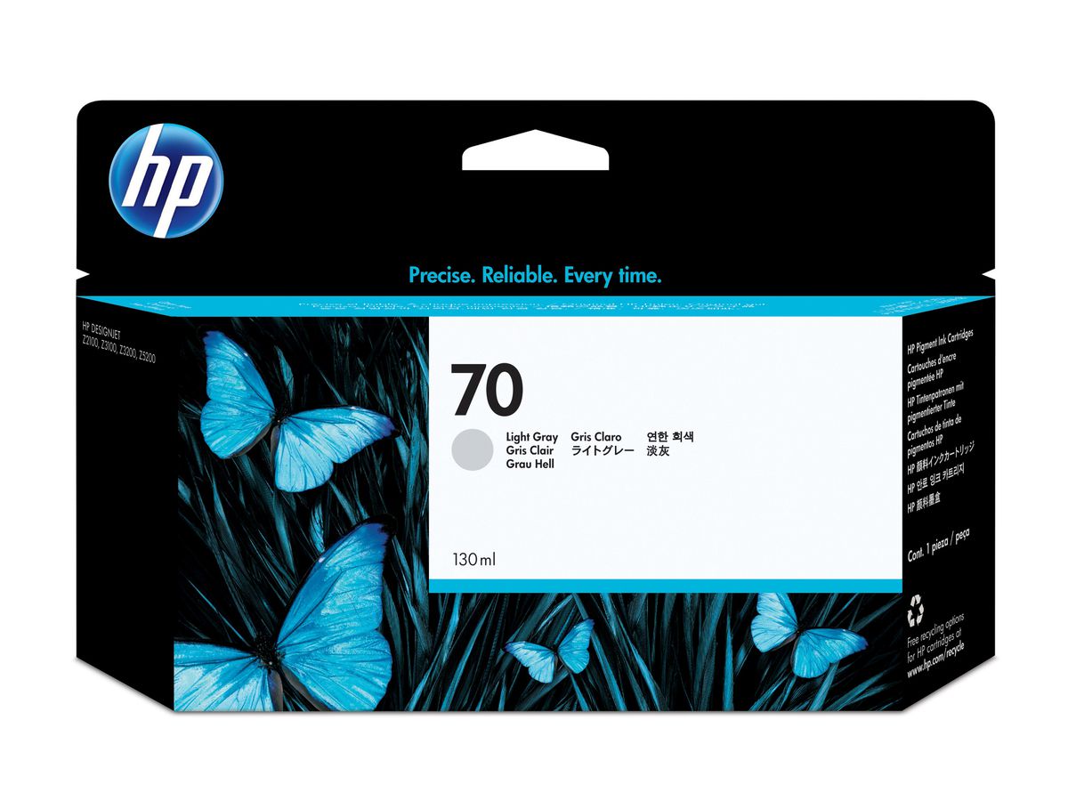 HP 70 Hellgrau DesignJet Druckerpatrone, 130 ml