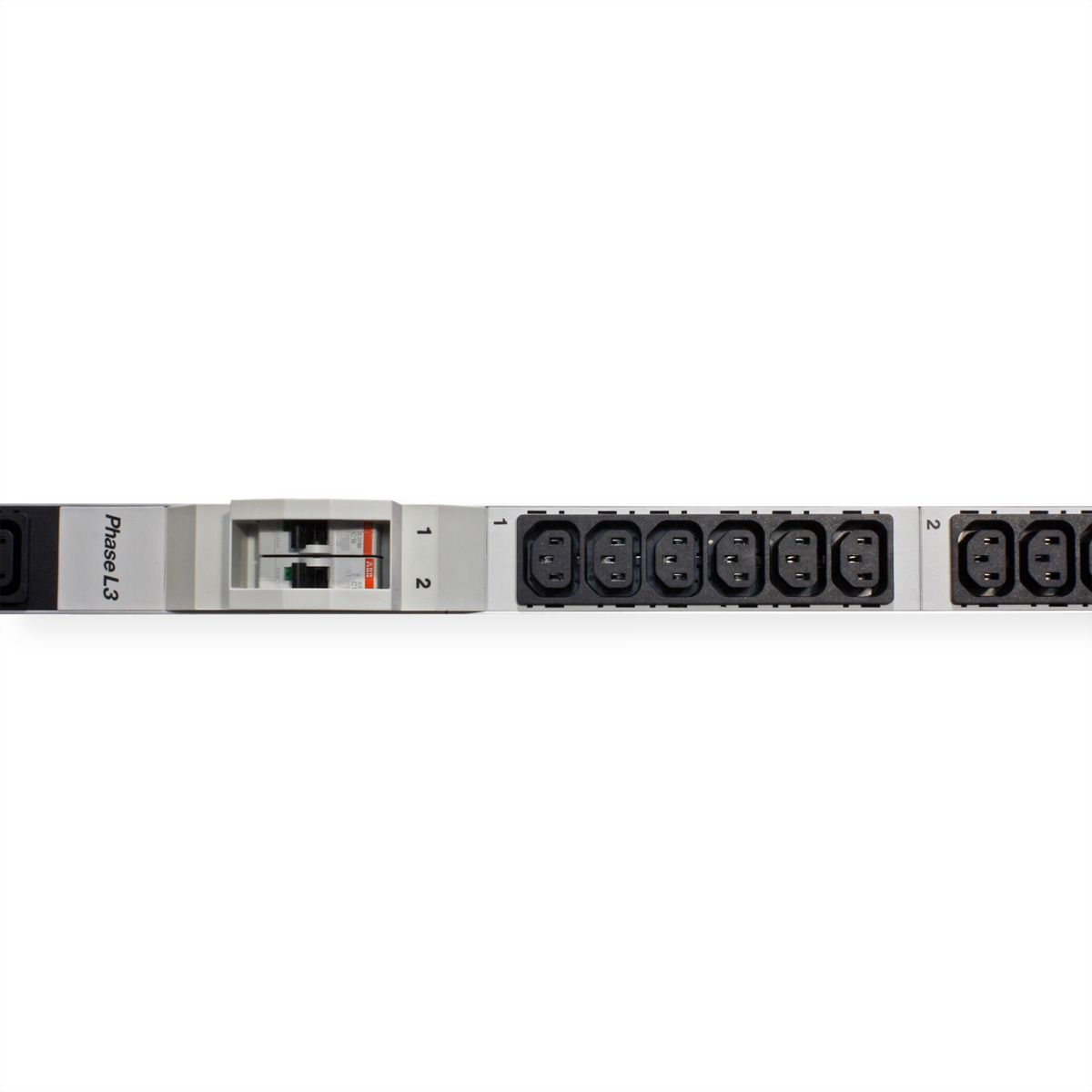 BACHMANN IT PDU ALU 1U 36x C13 6x disjoncteur CEE 3x32A rouge
