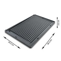 Solis Plaque de cuisson rainurée 7951, convient pour Deli Grill