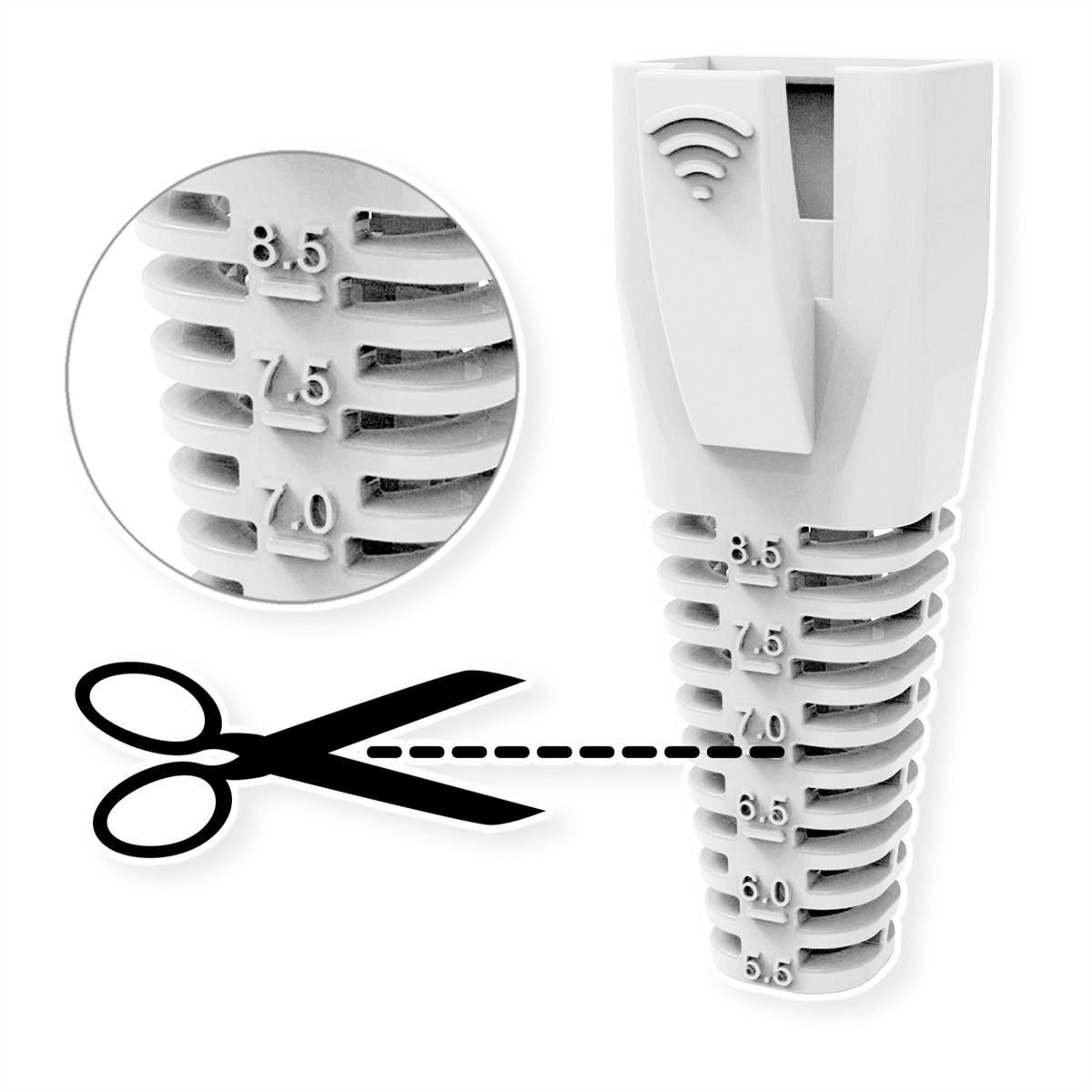ROLINE Knickschutztülle für RJ-45, 10 Stck, grün