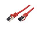 VALUE S/FTP-(PiMF-) Patchkabel Cat.8 (Class I), LSOH, PoE, Litzendraht, rot, 3 m