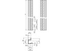 SCHROFF 19"-Winkelprofile mit Universal-Lochung (EIA) - WINKELPROFILE SATZ 38HE 7021