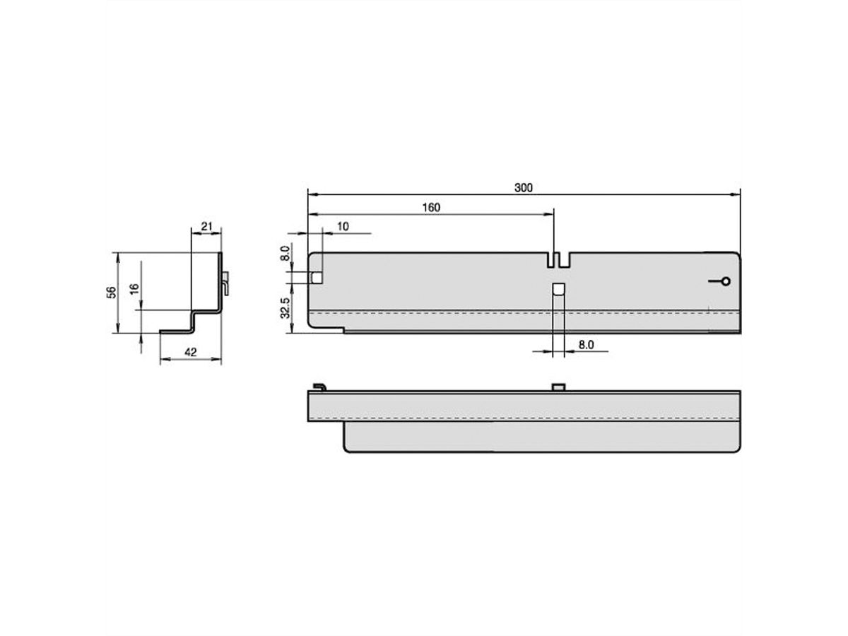 Rail coulissant Labrack SCHROFF, 40 kg, 1 paire