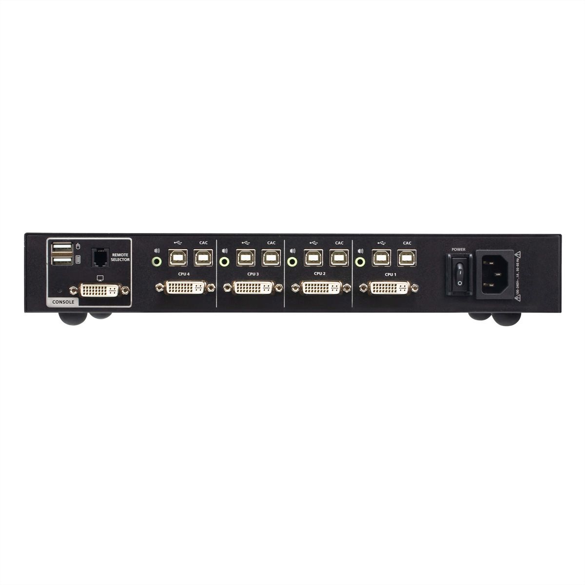 ATEN CS1184D4C 4-Port USB DVI Secure KVM Switch mit CAC