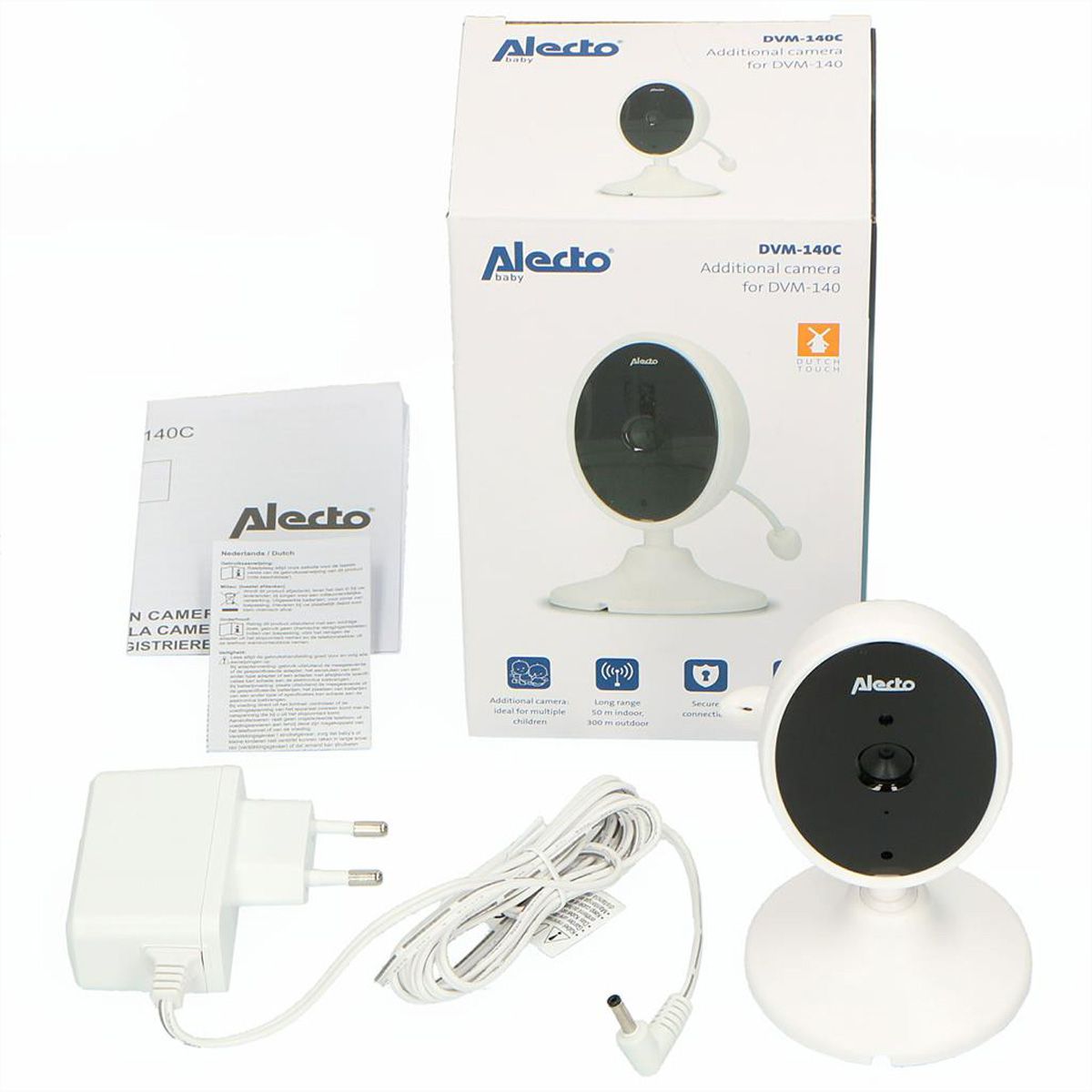 Caméra supplémentaire pour bébé Alecto DVM-140C pour DVM-140, blanc