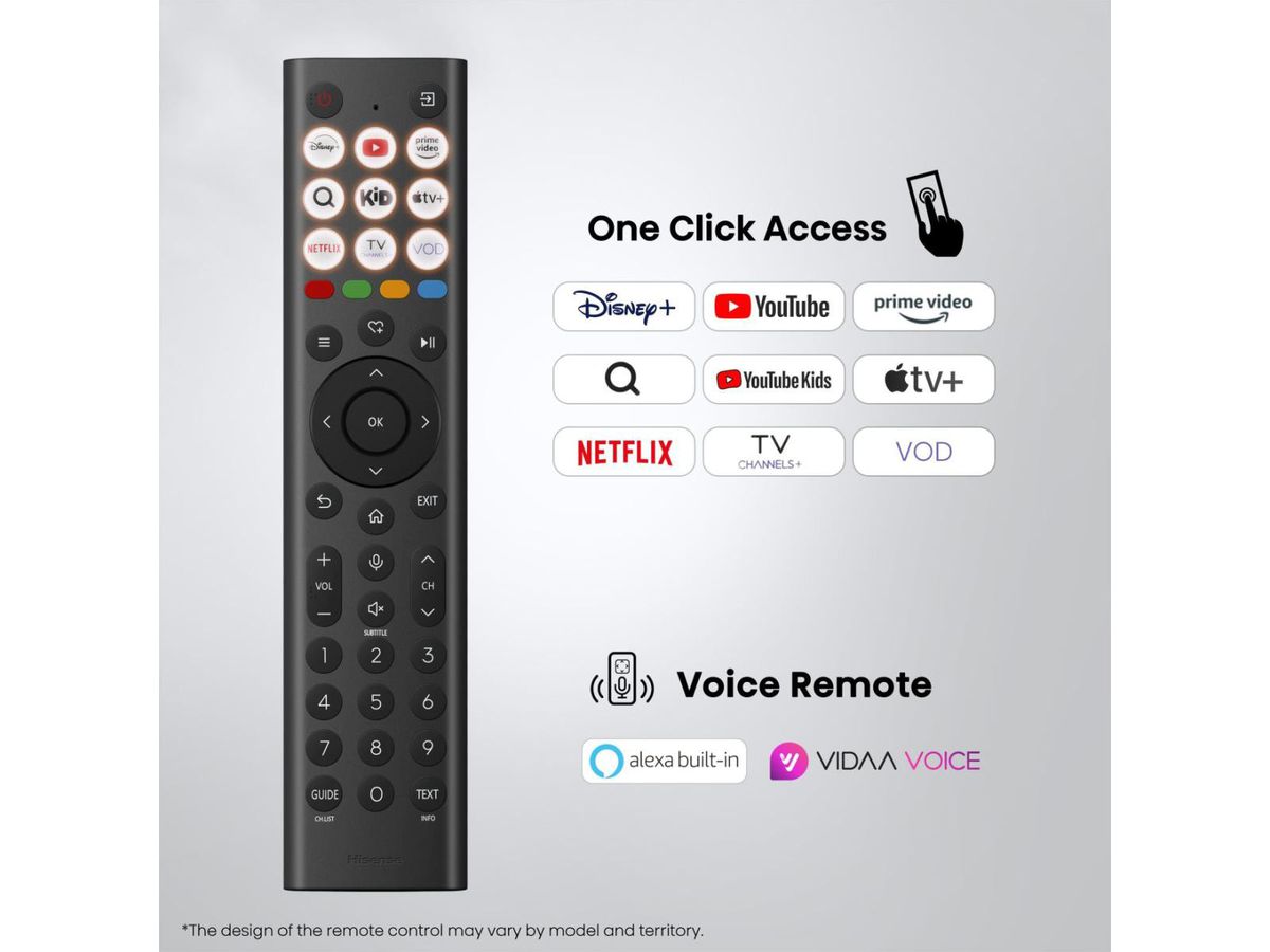 Hisense TV 50A7DS 50", QLED 4K, 60Hz, 350 Nits