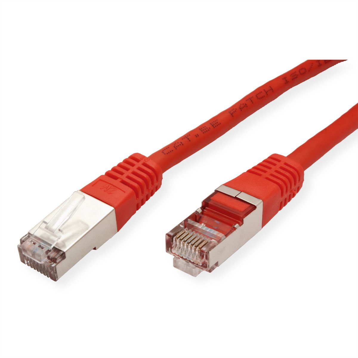Cordon ROLINE Cat.5e (Classe D) SF/UTP AWG26, rouge, 2 m