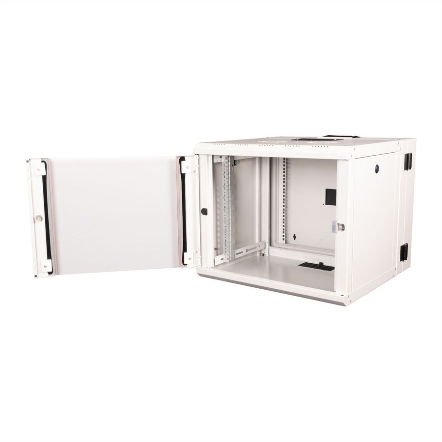 ROLINE 19-Zoll Wandgehäuse Pro 9 HE, 600x600 BxT zweiteilig schwenkbar grau