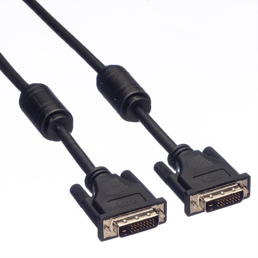 ROLINE Câble DVI pour écran, M-M, (24+1) dual link, 2 m