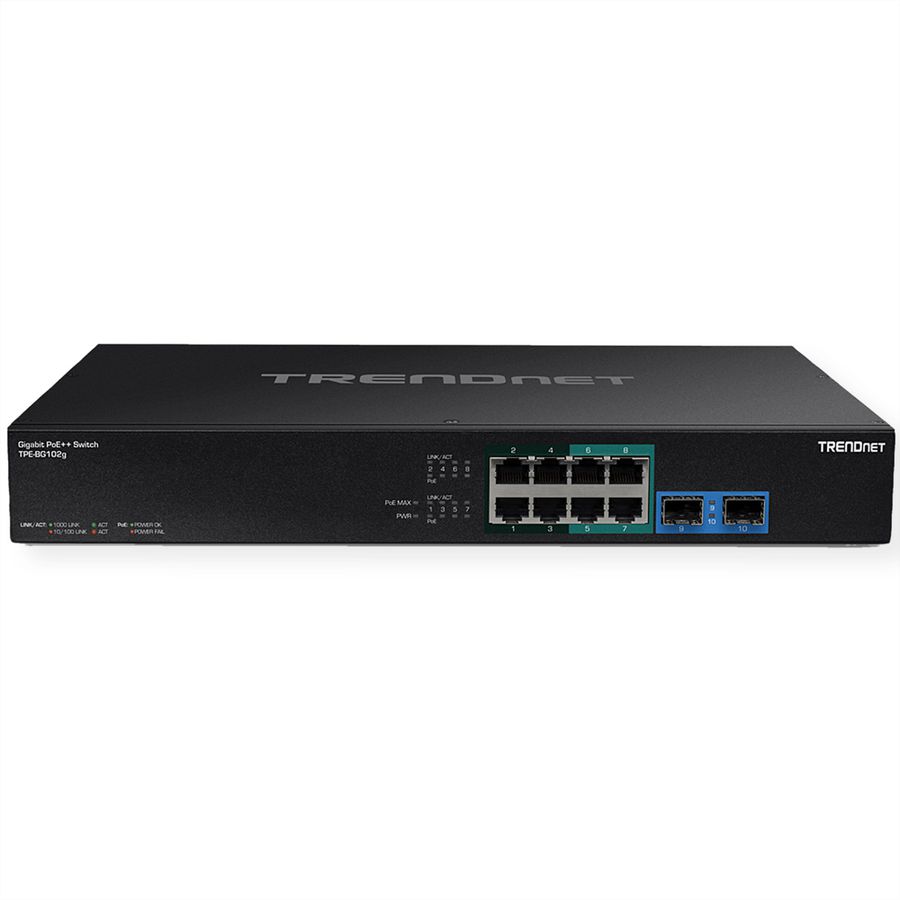 TRENDnet TPE-BG102G 10-Port Gigabit 4PPoE Switch