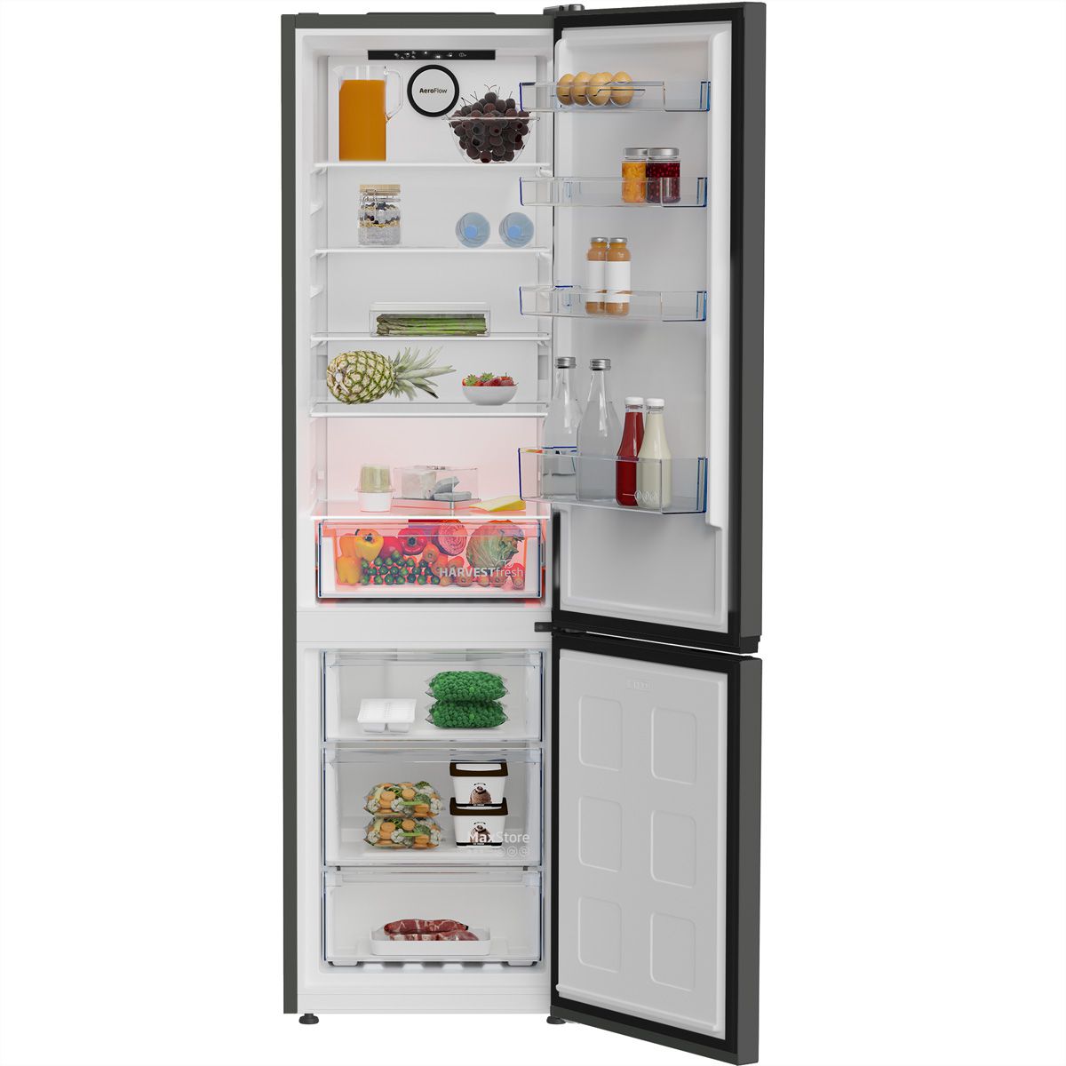 Beko Kühl-Gefrierkombination KG535 , 355l, 203.5cm