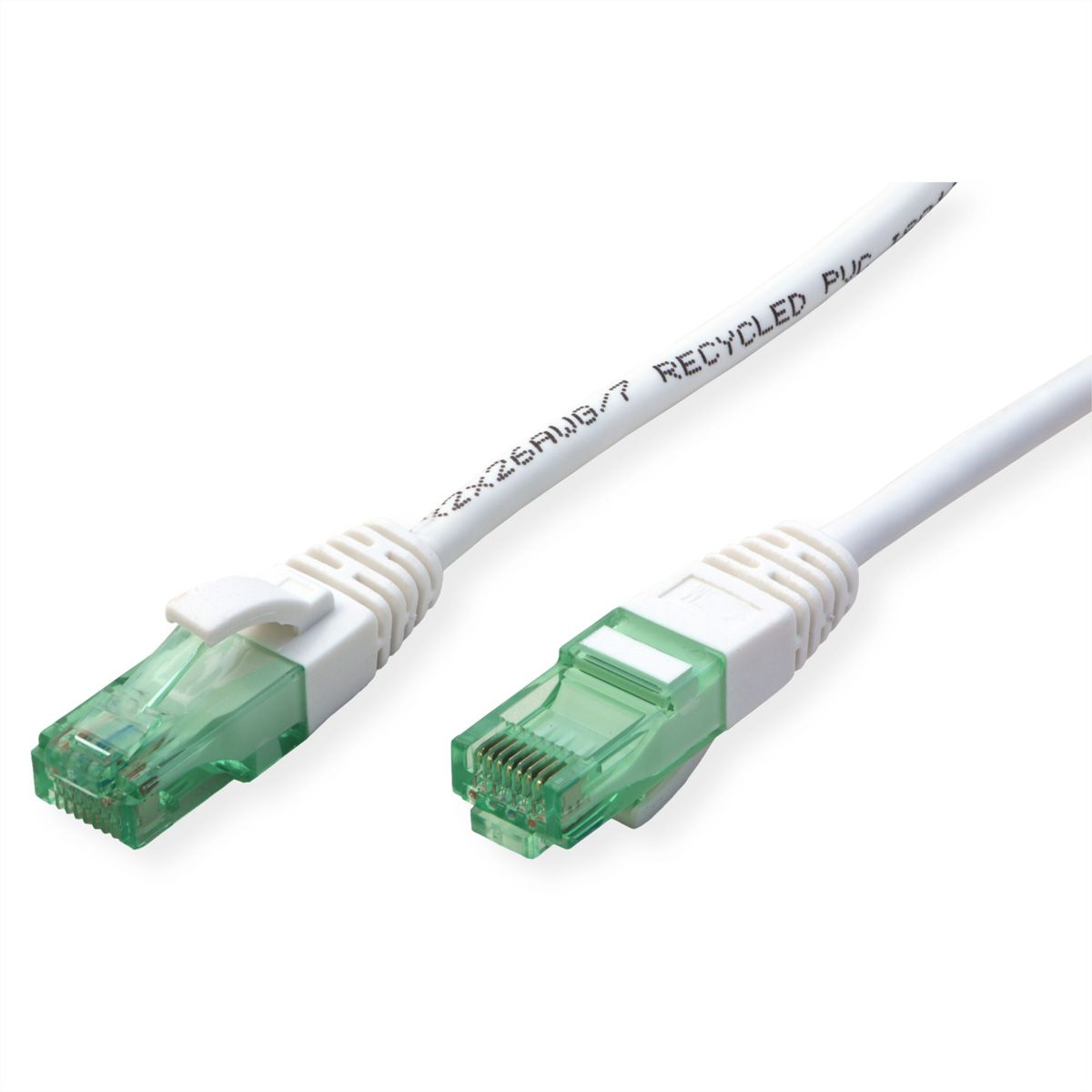 ROLINE RM Patchkabel Cat.6A UTP, weiß, 7 m