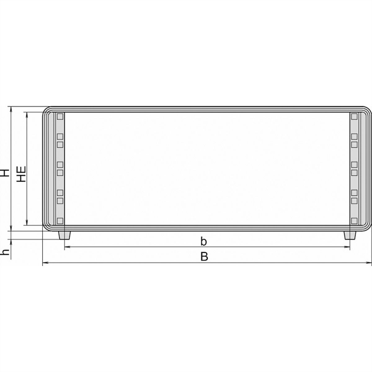 SCHROFF 19"-Gehäuse 3 HE - COMPTEC GEHAEUSE 3HE 400T