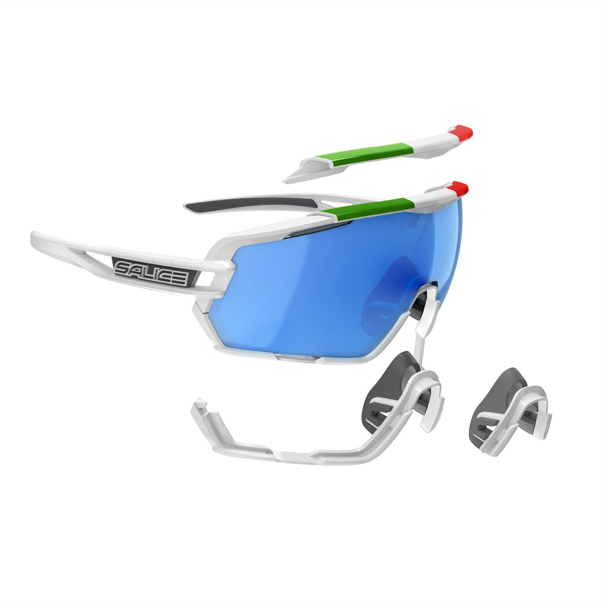 Salice Occhiali Lunettes de sports 020ITA, White ITA / RW Blue