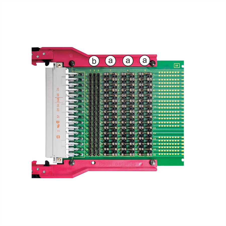 Adaptateur d'essai SCHROFF pour connecteur DIN type F, 3 U, 220 mm, U/I