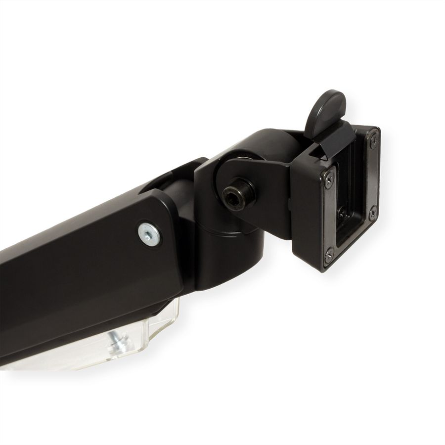 ROLINE Support double LCD à gaz, 5 axes de rotation, max. 15 kg, jusqu'à 35 pouces